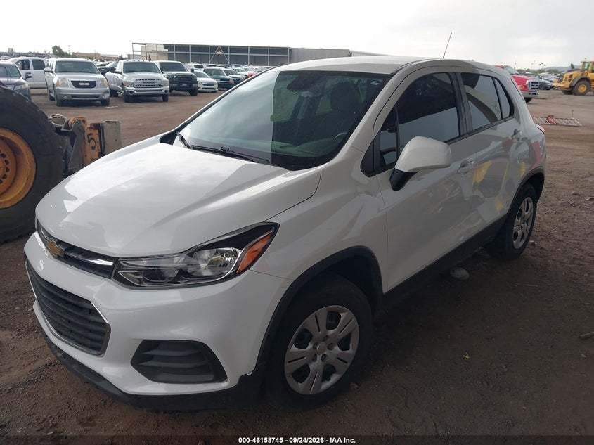 Vin: kl7cjksb6jb601887, lot: 46658544, chevrolet trax ls 20182
