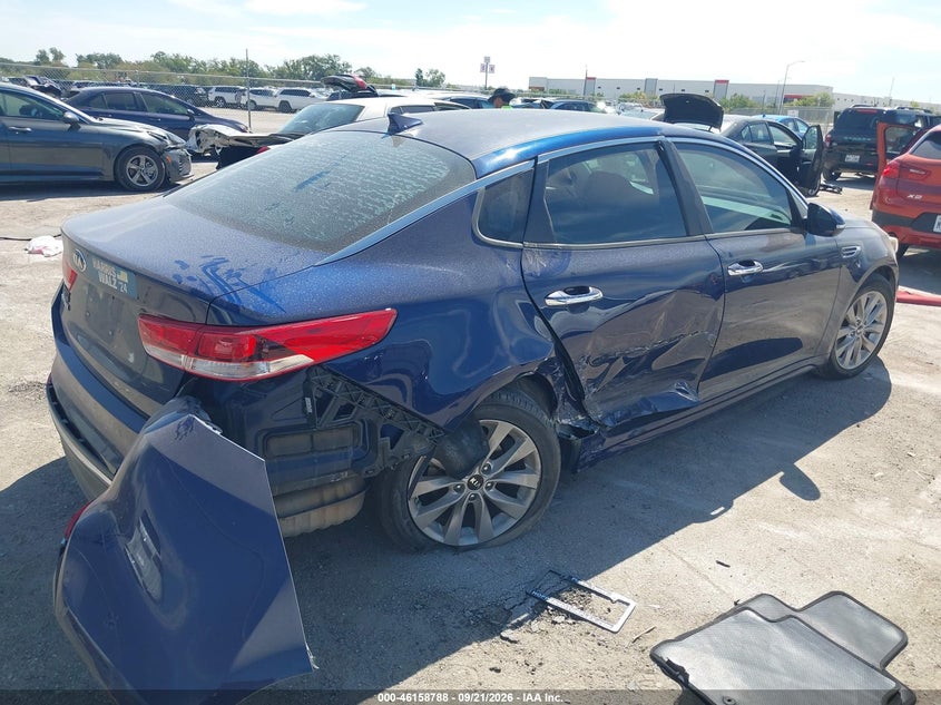 Vin: 5xxgt4l39jg254633, lot: 46658587, kia optima lx 20184