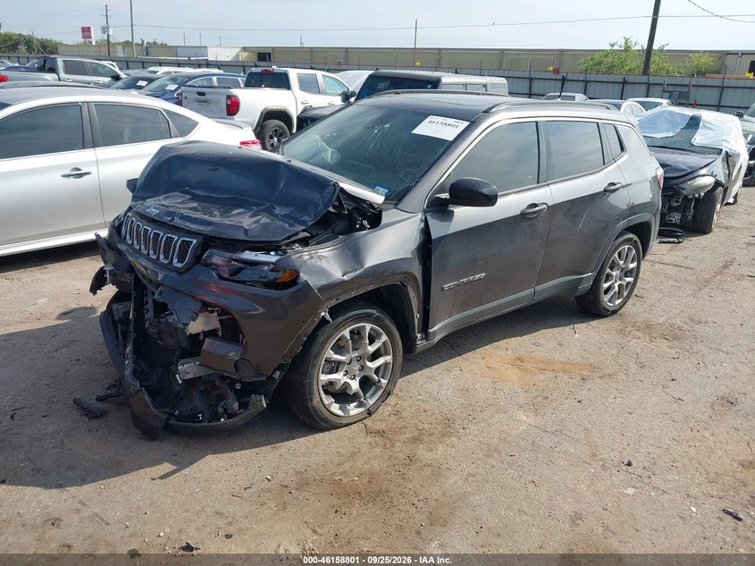 Vin: 3c4njdfnxpt504758, lot: 46658600, jeep compass latitude lux fwd 20232