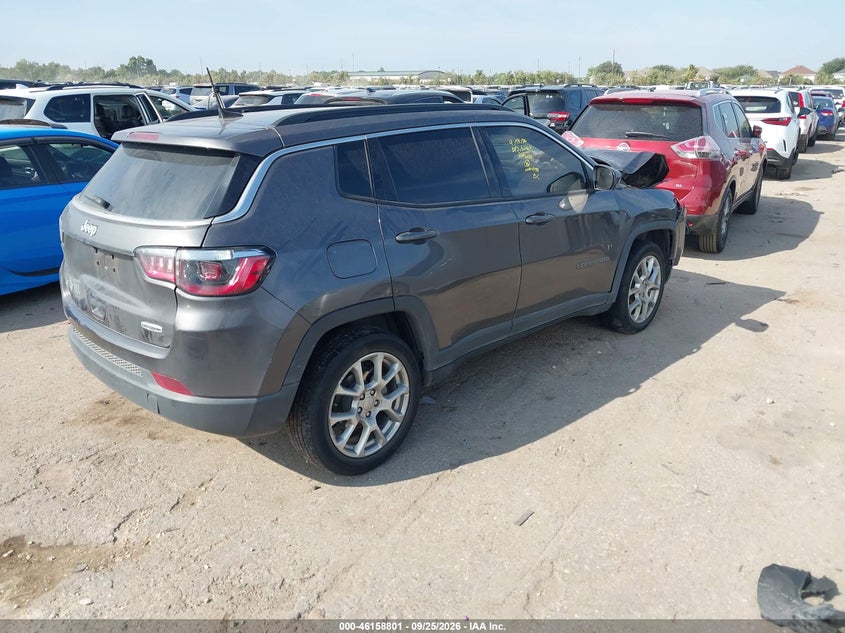 Vin: 3c4njdfnxpt504758, lot: 46658600, jeep compass latitude lux fwd 20234