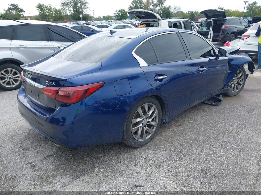 Vin: jn1ev7ar8jm611968, lot: 46658604, infiniti q50 3.0t luxe/3.0t sport 20184