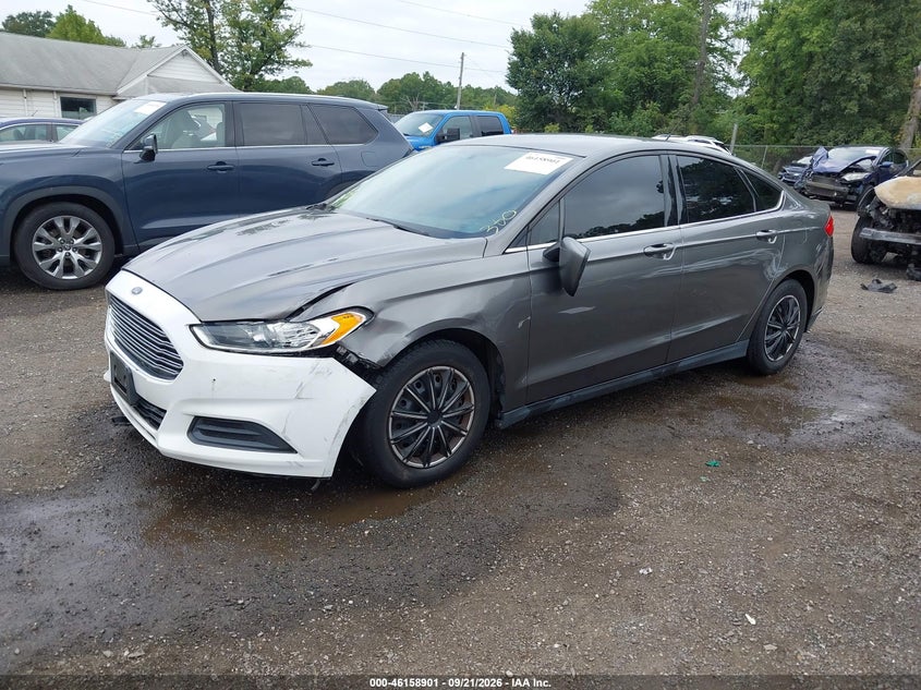 Vin: 1fa6p0g71e5352531, lot: 46658700, ford fusion s 20142
