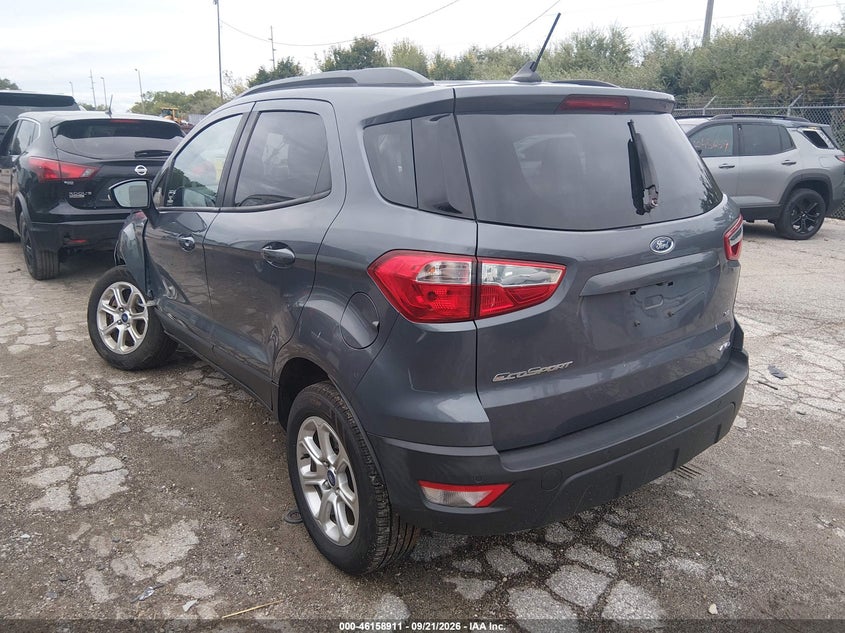 Vin: maj6p1ul0jc225413, lot: 46658710, ford ecosport se 20183