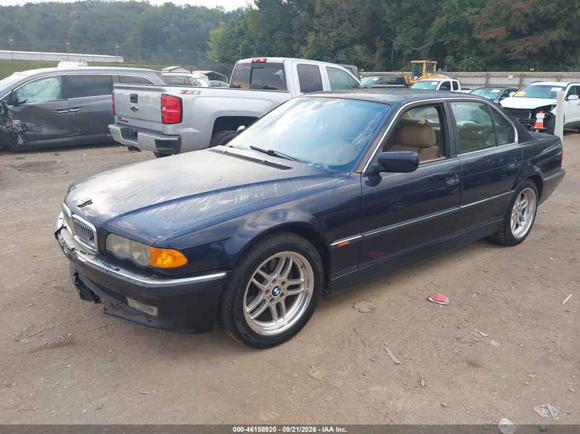 BMW 740IA 2000 VIN WBAGG8343YDN78053