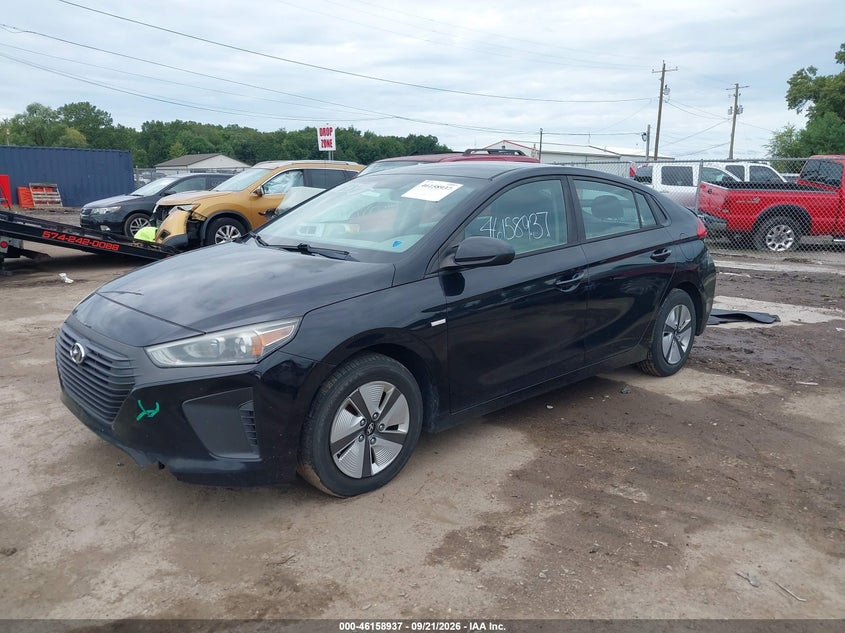 Vin: kmhc65lc3hu023383, lot: 46658736, hyundai ioniq hybrid blue 20172