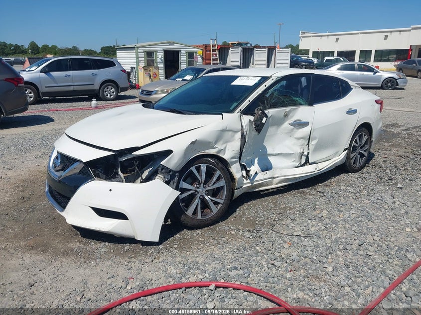 Vin: 1n4aa6ap2gc423922, lot: 46658760, nissan maxima 3.5 sv 20162