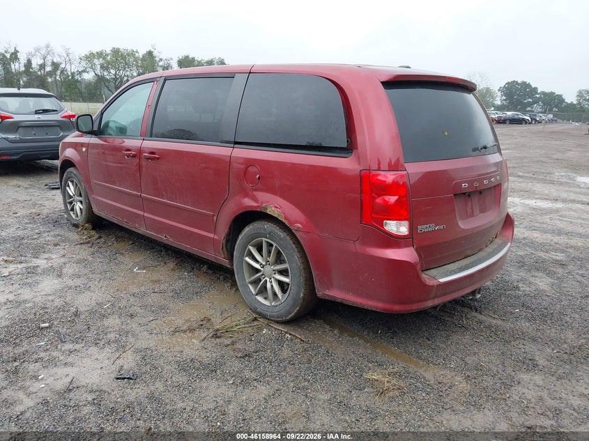 Vin: 2c4rdgbg1er458822, lot: 46658763, dodge grand caravan se 30th anniversary 20143