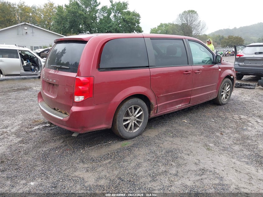 Vin: 2c4rdgbg1er458822, lot: 46658763, dodge grand caravan se 30th anniversary 20144
