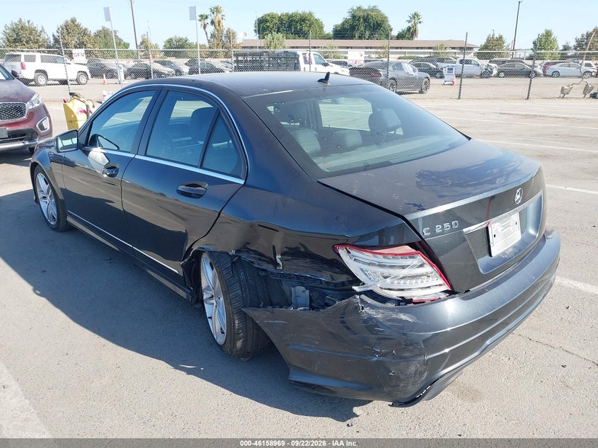 Vin: wddgf4hb0dr301563, lot: 46658768, mercedes-benz c 250 sport 20133