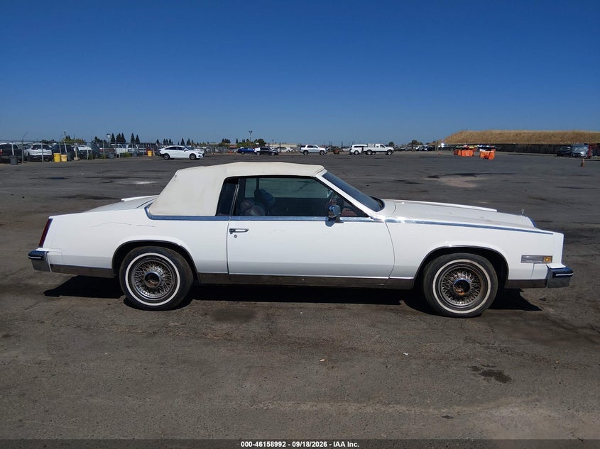 CADILLAC ELDORADO 1984 VIN 1G6AL6788EE672976