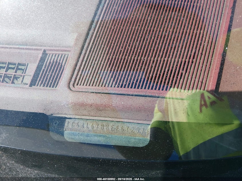 CADILLAC ELDORADO 1984 VIN 1G6AL6788EE672976