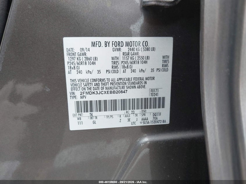 2014 FORD EDGE SEL · Фото 9