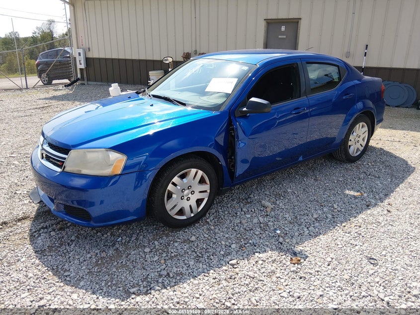 Vin: 1c3cdzab6dn594015, lot: 46658908, dodge avenger se 20132