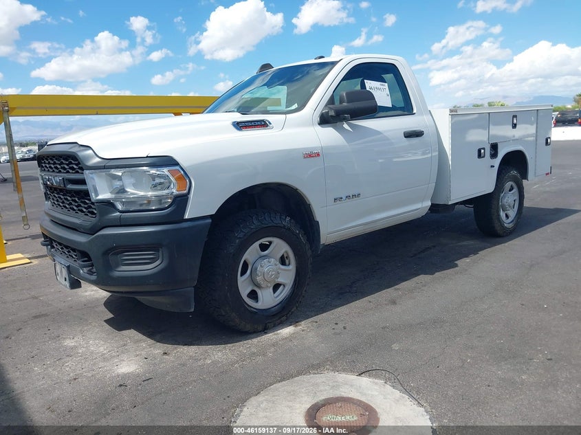 Vin: 3c7wr5aj0mg677025, lot: 46658936, ram 2500 tradesman  4x4 8' box 20212