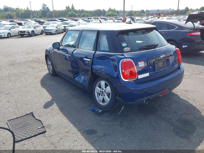 Vin: wmwxu1c56j2f92977, lot: 46659017, mini hardtop cooper 20183