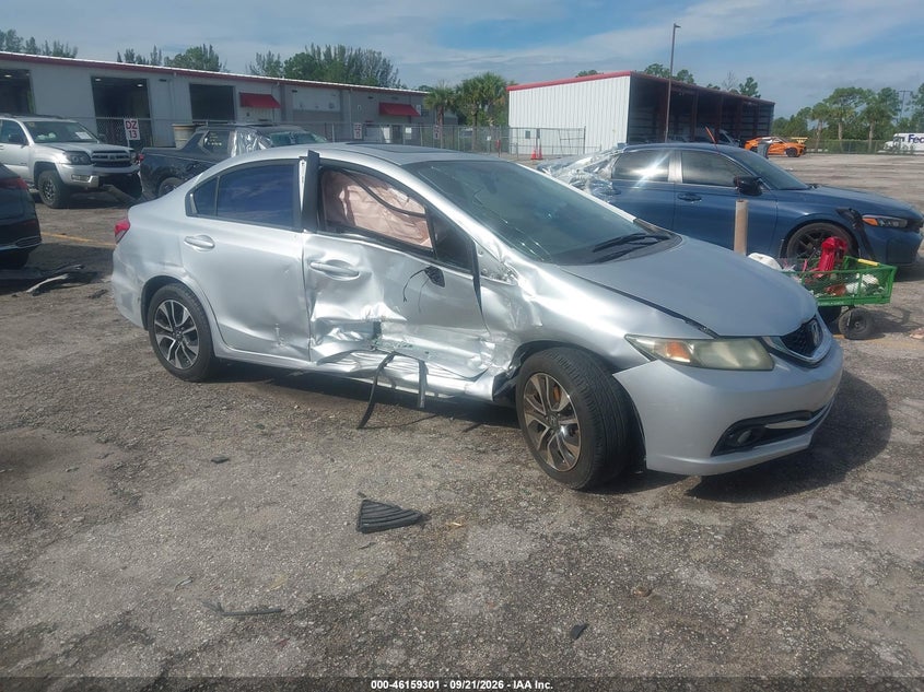 2013 Honda Civic Ex-L, Right Side, IAAI, VIN 2HGFB2F95DH554529