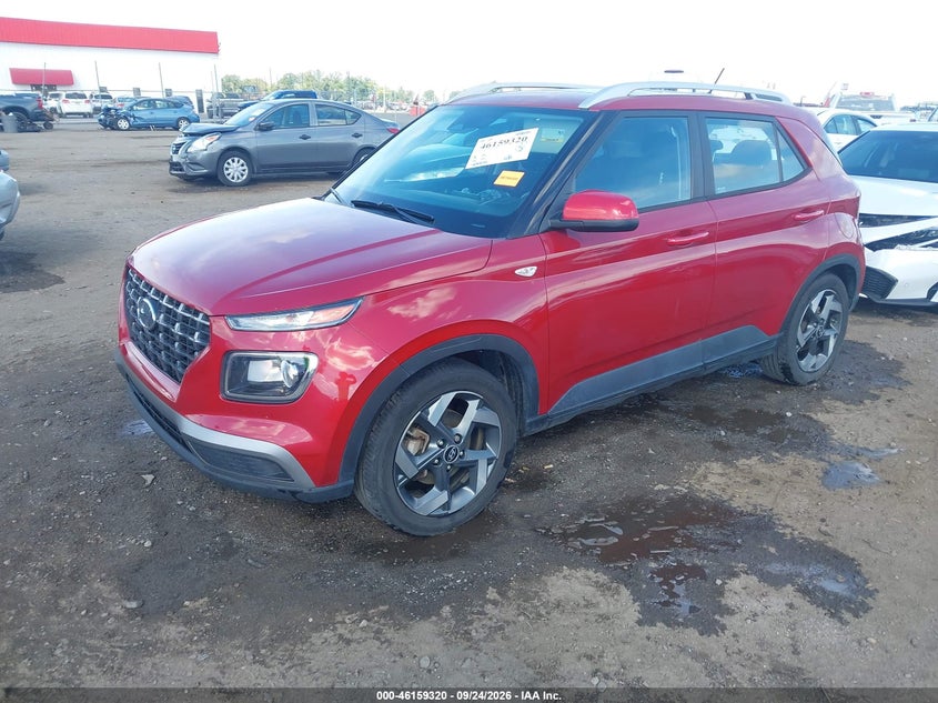 Vin: kmhrc8a30pu234496, lot: 46659119, hyundai venue sel 20232