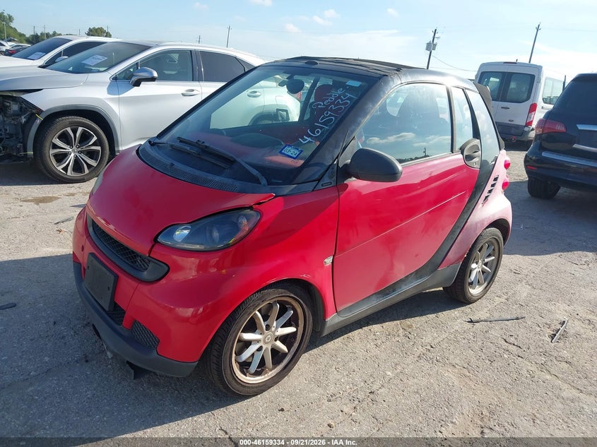 SMART FORTWO 2009 VIN WMEEK31X59K306014