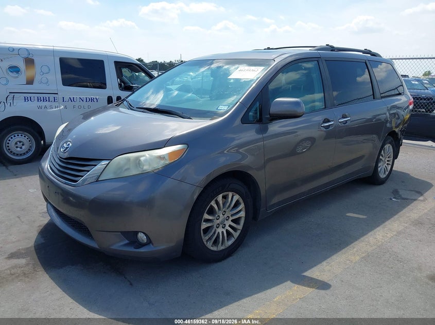 Vin: 5tdyk3dc8bs128912, lot: 46659161, toyota sienna xle v6 20112