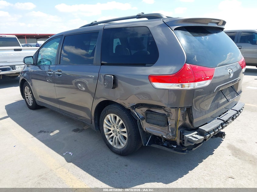 Vin: 5tdyk3dc8bs128912, lot: 46659161, toyota sienna xle v6 20113