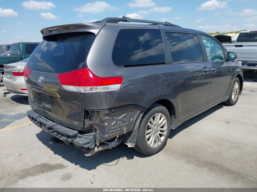Vin: 5tdyk3dc8bs128912, lot: 46659161, toyota sienna xle v6 20114