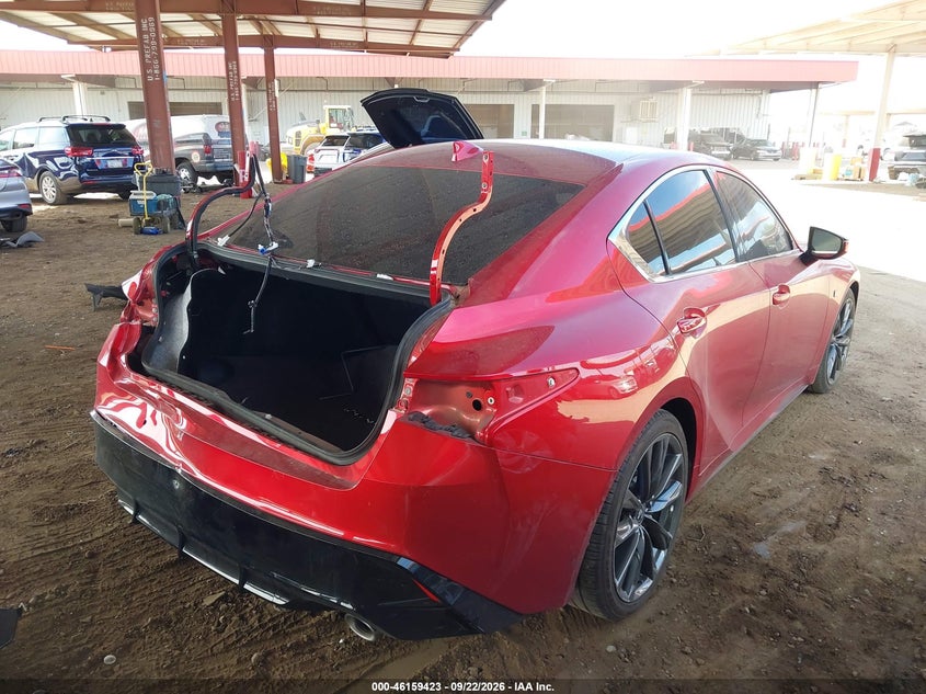 Vin: jthgz1b29p5068477, lot: 46659222, lexus is 350 f sport 20234