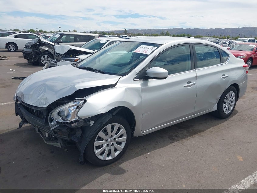 Vin: 3n1ab7apxey261686, lot: 46659273, nissan sentra s 20142