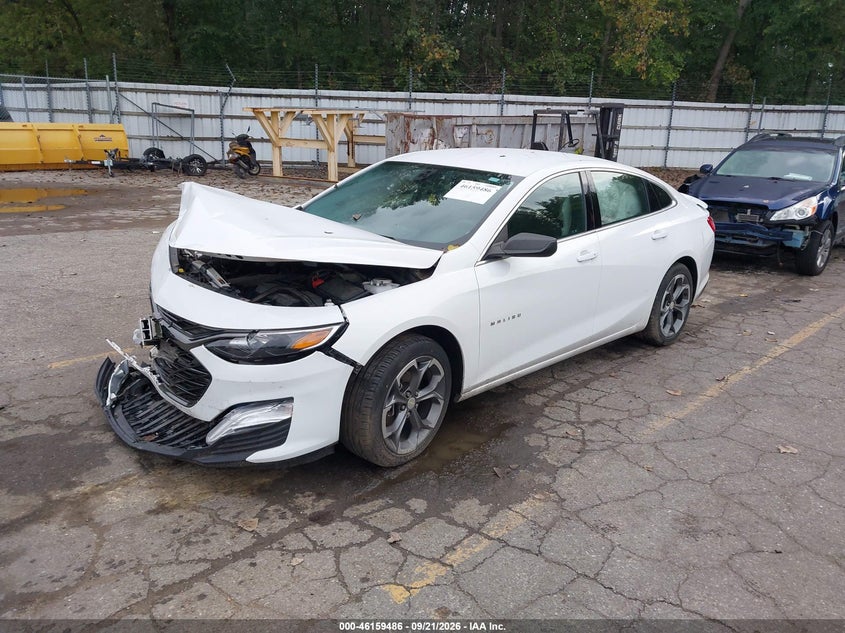 2019 Chevrolet Malibu, Front End, IAAI, VIN 1G1ZG5ST2KF188486 — photo 2