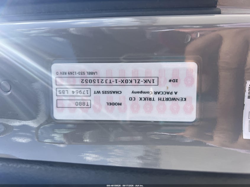 2026 KENWORTH T880 auction photo 6