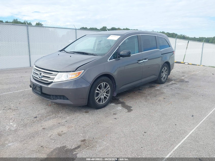 Vin: 5fnrl5h69cb059719, lot: 46659332, honda odyssey ex-l 20122