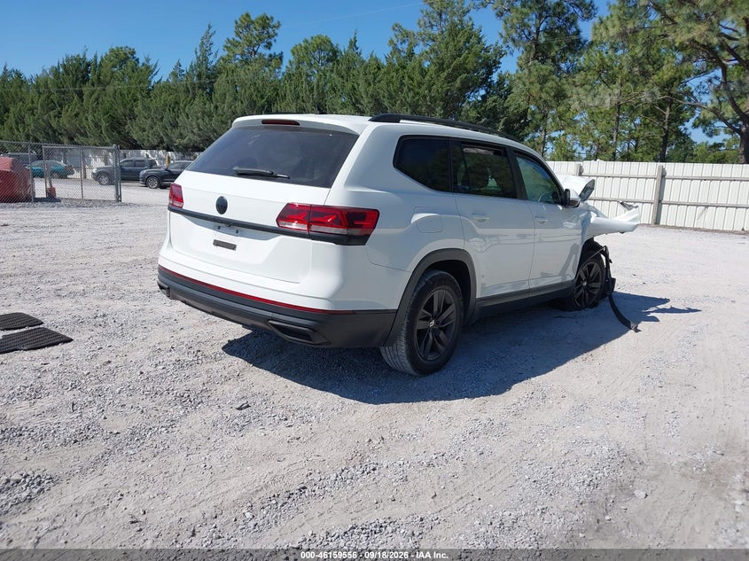Vin: 1v2dp2ca9mc572345, lot: 46659355, volkswagen atlas 2.0t se 20214