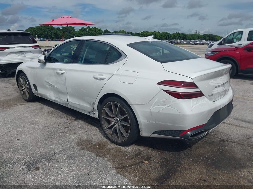 GENESIS G70 2025 VIN KMTG34SC1SU155965