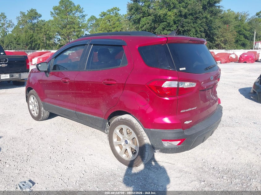 Vin: maj3p1te5jc243881, lot: 46659508, ford ecosport se 20183