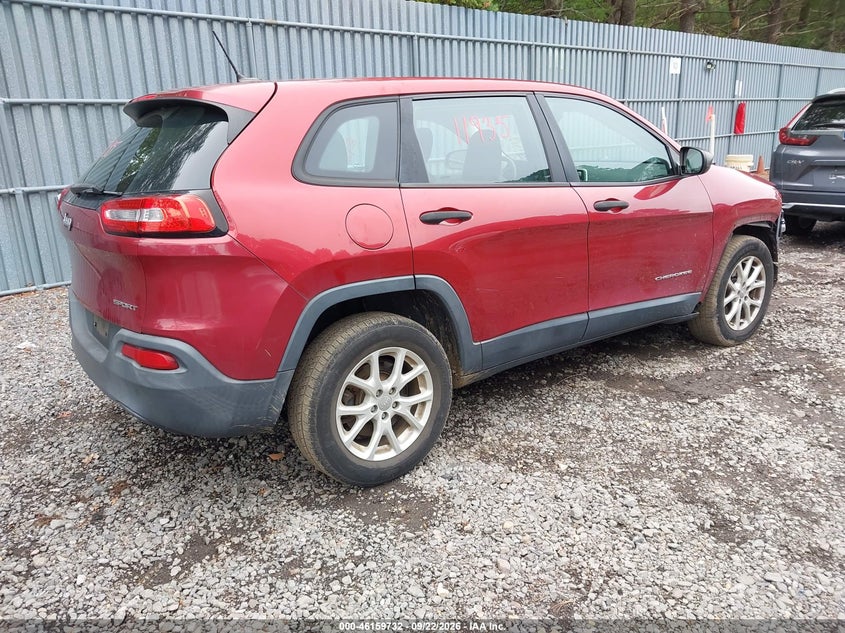 Vin: 1c4pjmabxew166131, lot: 46659531, jeep cherokee sport 20144