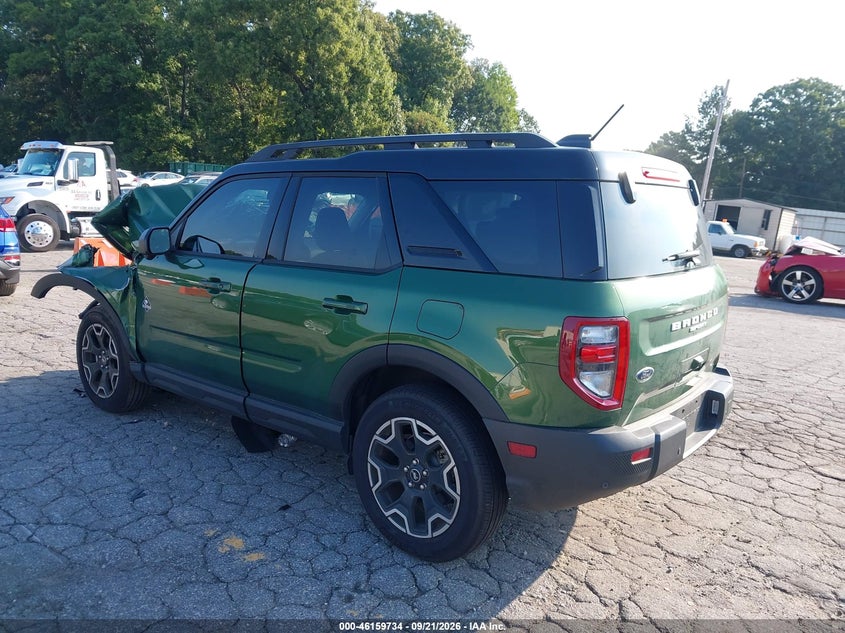 Vin: 3fmcr9cn1srf64608, lot: 46659533, ford bronco sport outer banks 20253