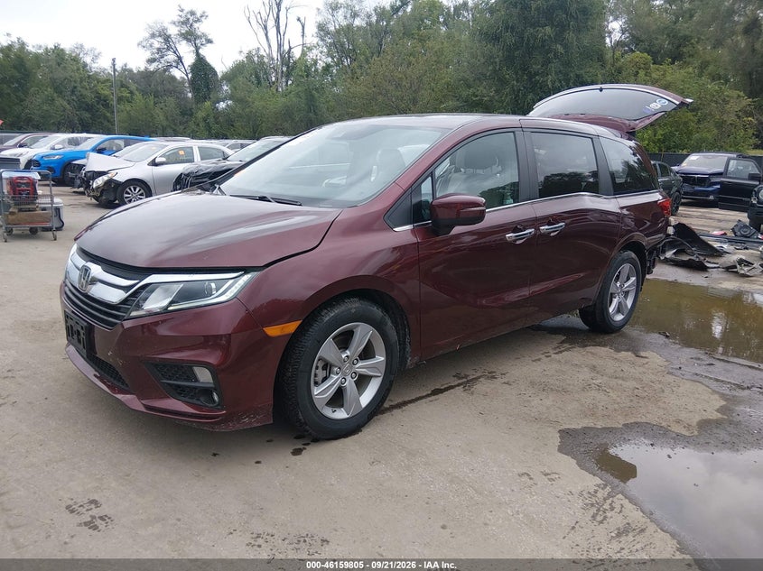 Vin: 5fnrl6h75lb050658, lot: 46659604, honda odyssey ex-l/ex-l w/navi   res 20202