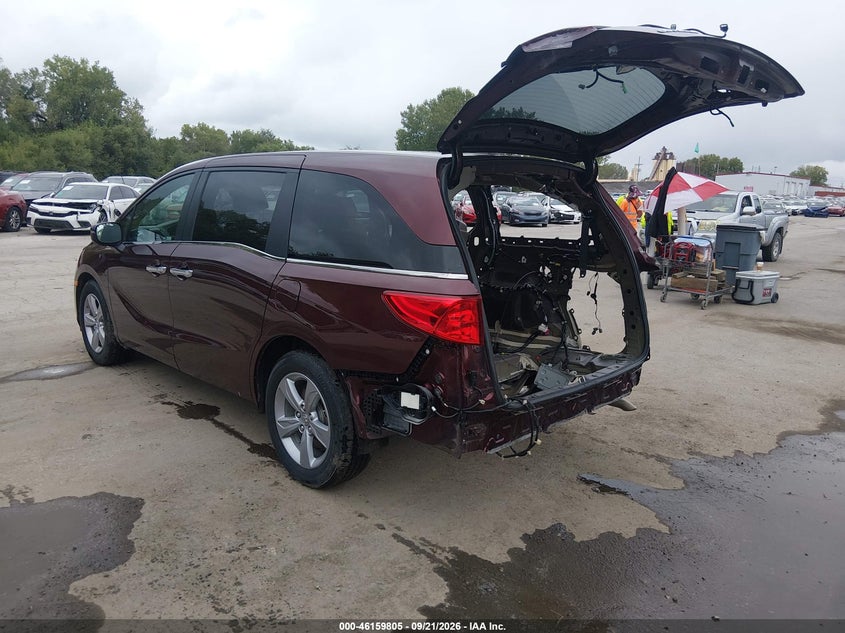 Vin: 5fnrl6h75lb050658, lot: 46659604, honda odyssey ex-l/ex-l w/navi   res 20203