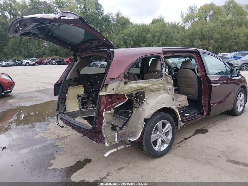 Vin: 5fnrl6h75lb050658, lot: 46659604, honda odyssey ex-l/ex-l w/navi   res 20204
