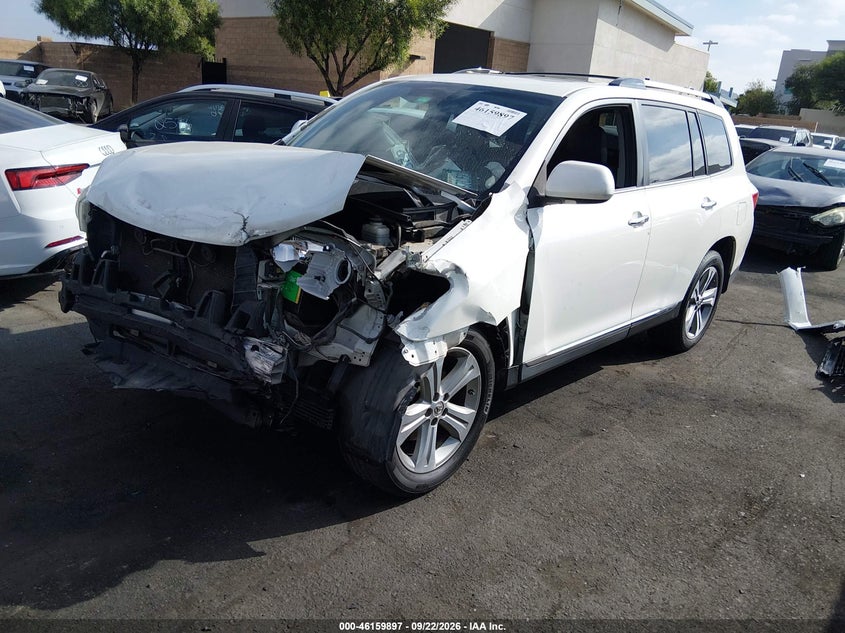 Vin: 5tdyk3ehxds101935, lot: 46659696, toyota highlander limited v6 20132