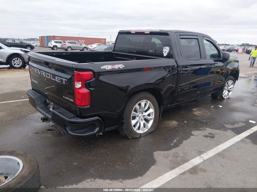 Vin: 3gcpkbek6sg360404, lot: 46659793, chevrolet silverado 1500 4wd  short bed custom 20253