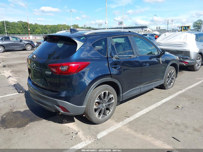Vin: jm3ke4dy4g0808256, lot: 46659830, mazda cx-5 grand touring 20164