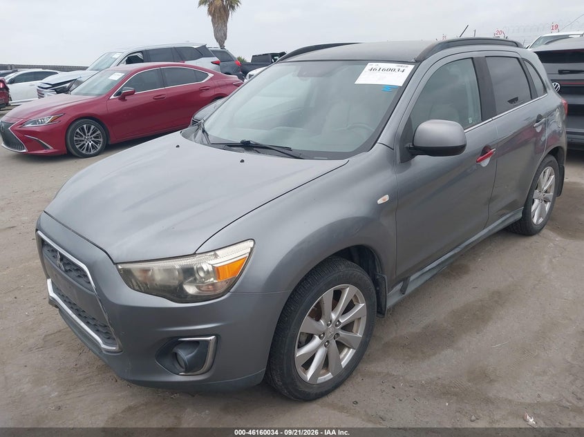 Vin: 4a4ap4au6ee012133, lot: 46659833, mitsubishi outlander sport se 20142