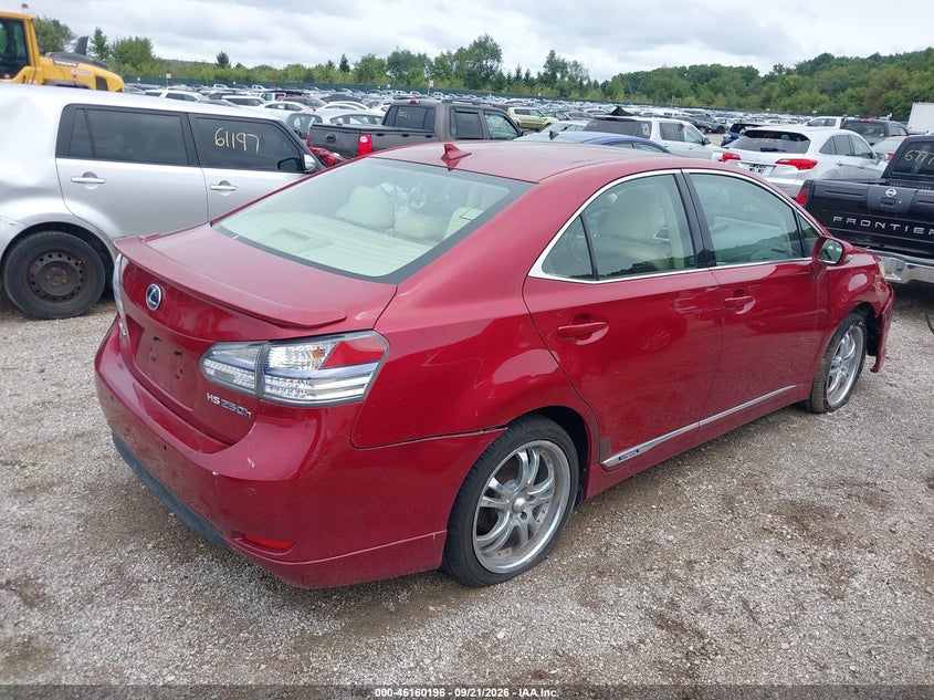 Vin: jthbb1ba6a2029683, lot: 46659995, lexus hs 250h premium 20104