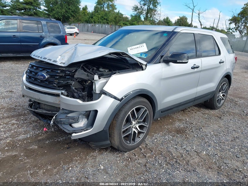 Vin: 1fm5k8gt3ggd09019, lot: 46660042, ford explorer sport 20162