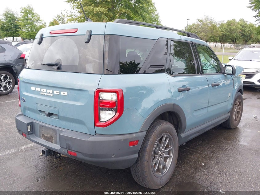 Vin: 3fmcr9b67nrd11663, lot: 46660080, ford bronco sport big bend 20224
