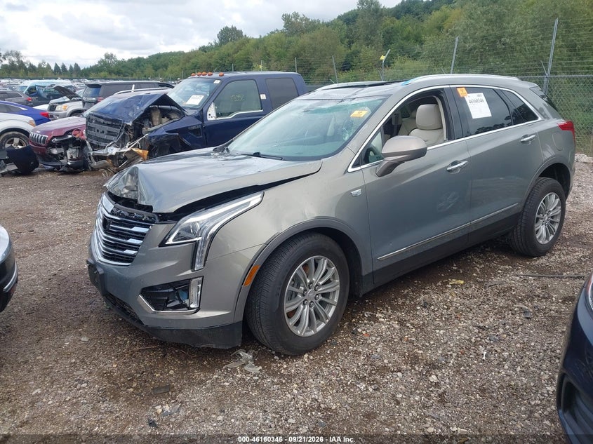 Vin: 1gykncrs2kz117734, lot: 46660145, cadillac xt5 luxury 20192