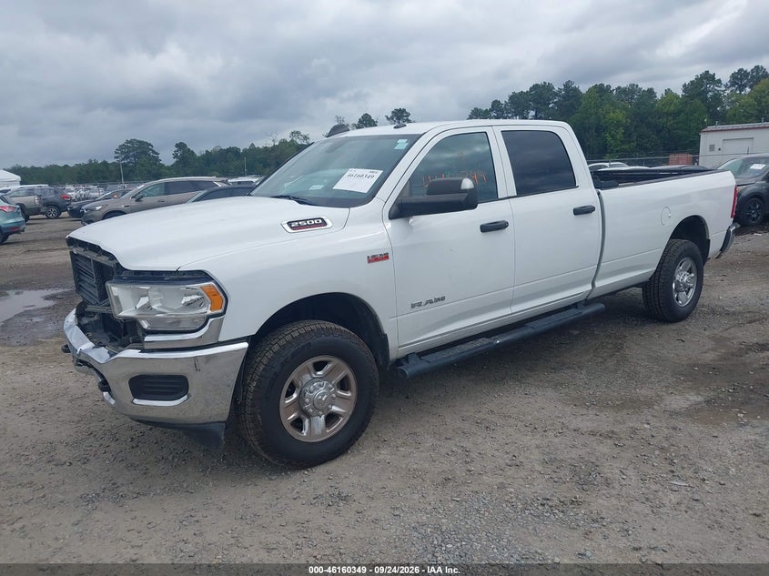 Vin: 3c6ur5hj0mg582353, lot: 46660148, ram 2500 tradesman  4x4 8' box 20212