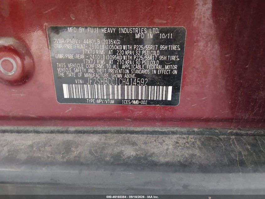 2012 SUBARU FORESTER 2.5X PREMIUM · Фото 9