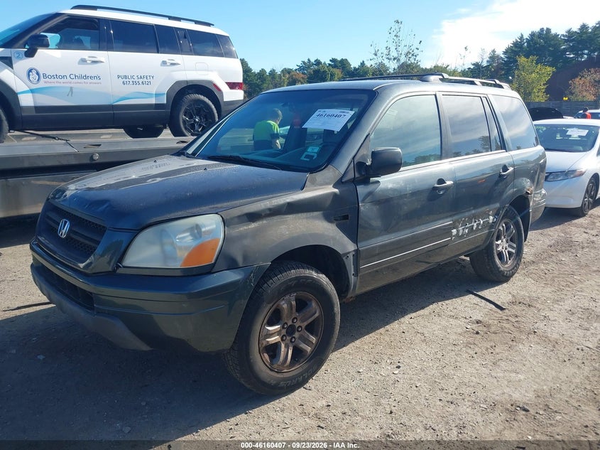 2004 Honda Pilot, Лівий бік, IAAI, VIN 2HKYF18584H623317 — фото 2