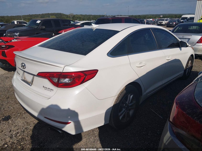 Vin: 5npe24af1hh550641, lot: 46660249, hyundai sonata se 20174